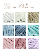 Načíst obrázek do prohlížeče Galerie, PLETENÁ ZÁTĚŽOVÁ DEKA - MINI