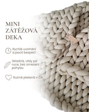 Načíst obrázek do prohlížeče Galerie, PLETENÁ ZÁTĚŽOVÁ DEKA - MINI