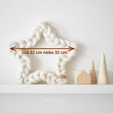 Načíst obrázek do prohlížeče Galerie, HVĚZDA pletená z merino vlny
